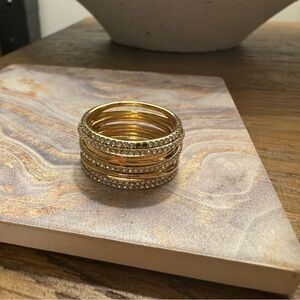Baublebar Gold and Diamond Ring